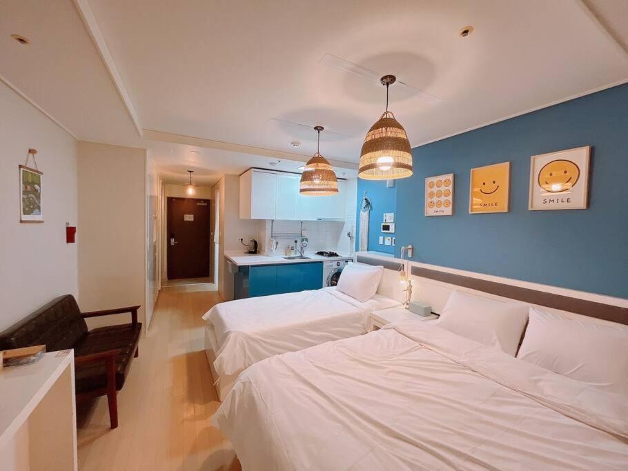Haeundae Beach Stay #2Min Walk #2Beds Pusan Exteriér fotografie